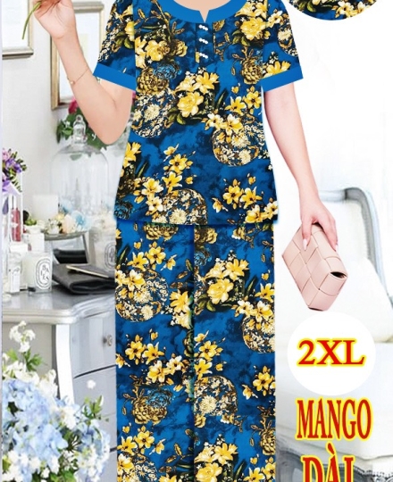MTN3B- Đồ mặc nhà - Mango- Trung nhiên dài ống rộng 